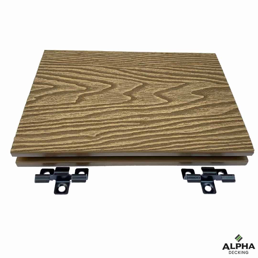 Box of 100 Black Stainless Steel Spacer Clips and Screws Alpha Decking